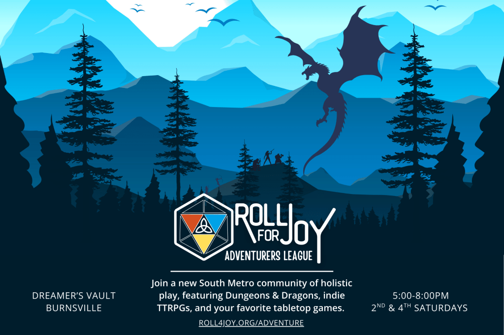 Announcing Roll for Joy: Adventurers&nbsp;League!